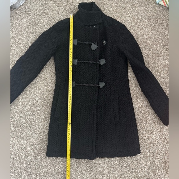 Splendid Black Knit Pea Coat - Picture 5 of 5